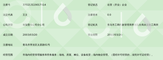 青岛金属集团市场管理服务分公司